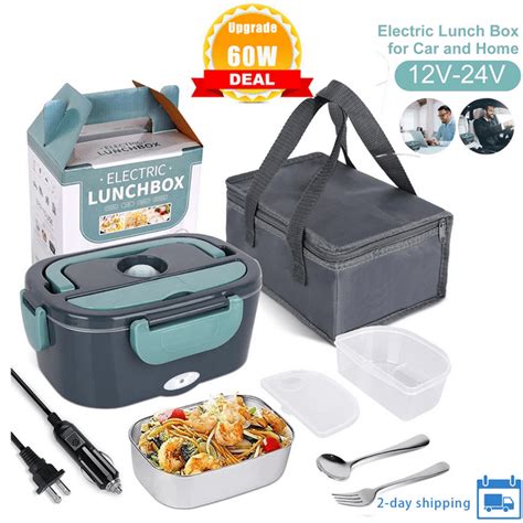 XGeek 2 in 1 Electric Lunch Box, 40W Portable 